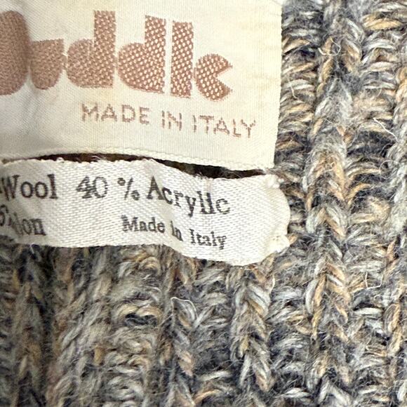Vintage 70's ADuddle Women's Cardigan Italy Wool Blend Size Small - Picture 10 of 11